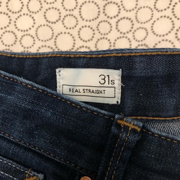 Gap Real Straight Denim Jeans - Size 31S - Picture 4 of 4